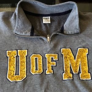 University of Michigan Half Zip!